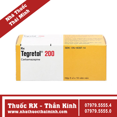 Thuốc Tegretol 200mg - Điều trị bệnh động kinh (5 vỉ x 10 viên)