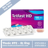 Thuốc Telfast HD 180mg - Hỗ trợ điều trị viêm mũi dị ứng, mày đay (1 vỉ x 10 viên)