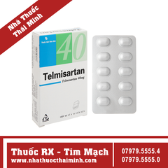 Thuốc Telmisartan 40mg - Điều trị tăng huyết áp (3 vỉ x 10 viên)