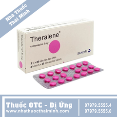 Thuốc Theralene 5mg - Điều trị viêm mũi dị ứng, mày đay (2 vỉ x 20 viên)