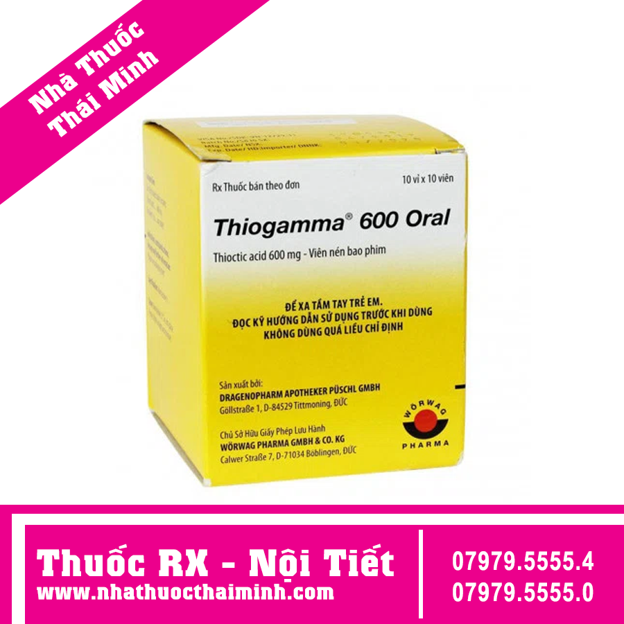 Thuốc Thiogamma 600 Oral điều trị rối loạn cảm giác do tiểu đường – Nhà ...
