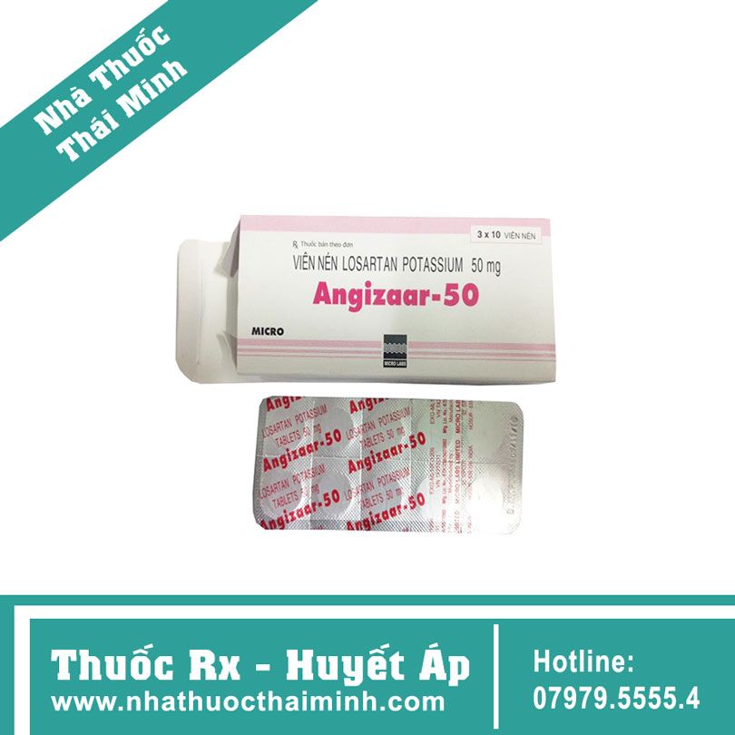 Angzar Thông tin, hướng dẫn cách dùng ANGIZAAR-50 - Nhà thuốc Thái Minh