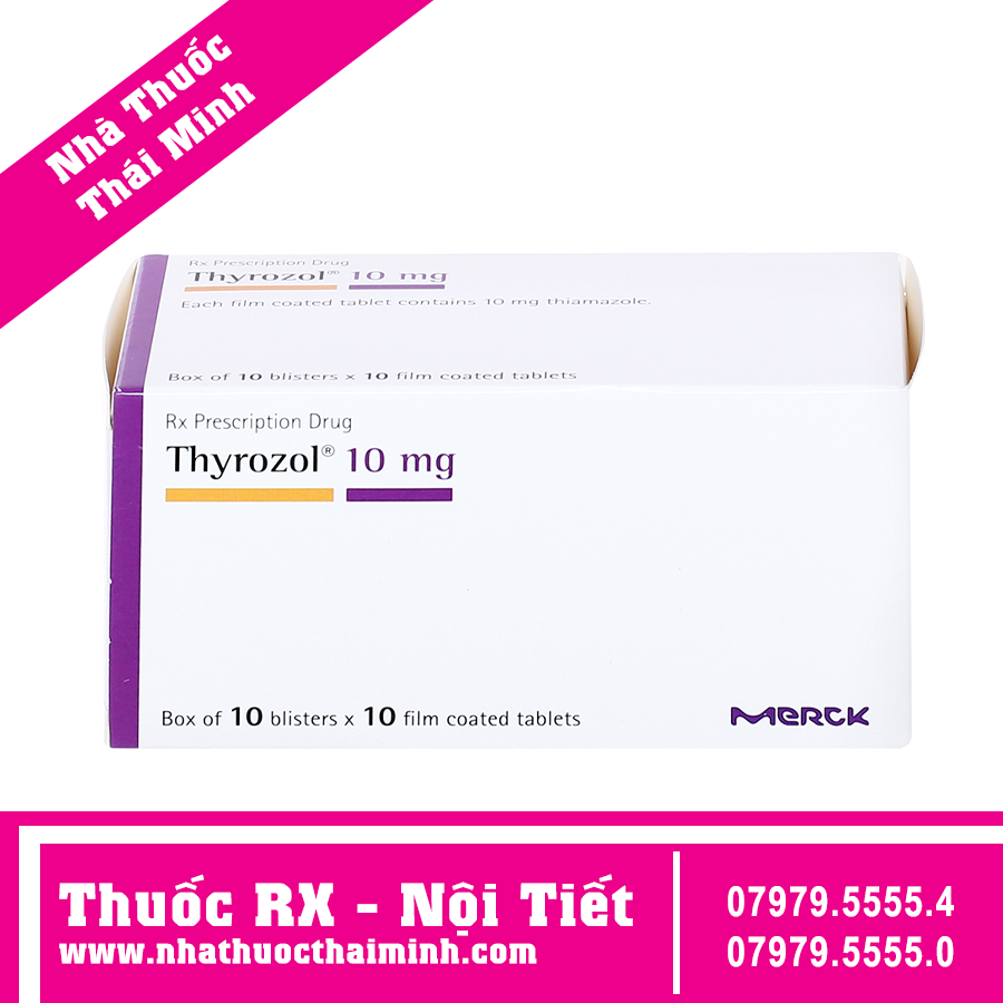 Thuốc Thyrozol 10mg Merck điều trị cường giáp (10 vỉ x 10 viên) – Nhà ...