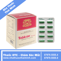 Thuốc Tobicom - Trị mỏi mắt, đau nhức mắt, suy giảm thị lực (18 vỉ x 10 viên)