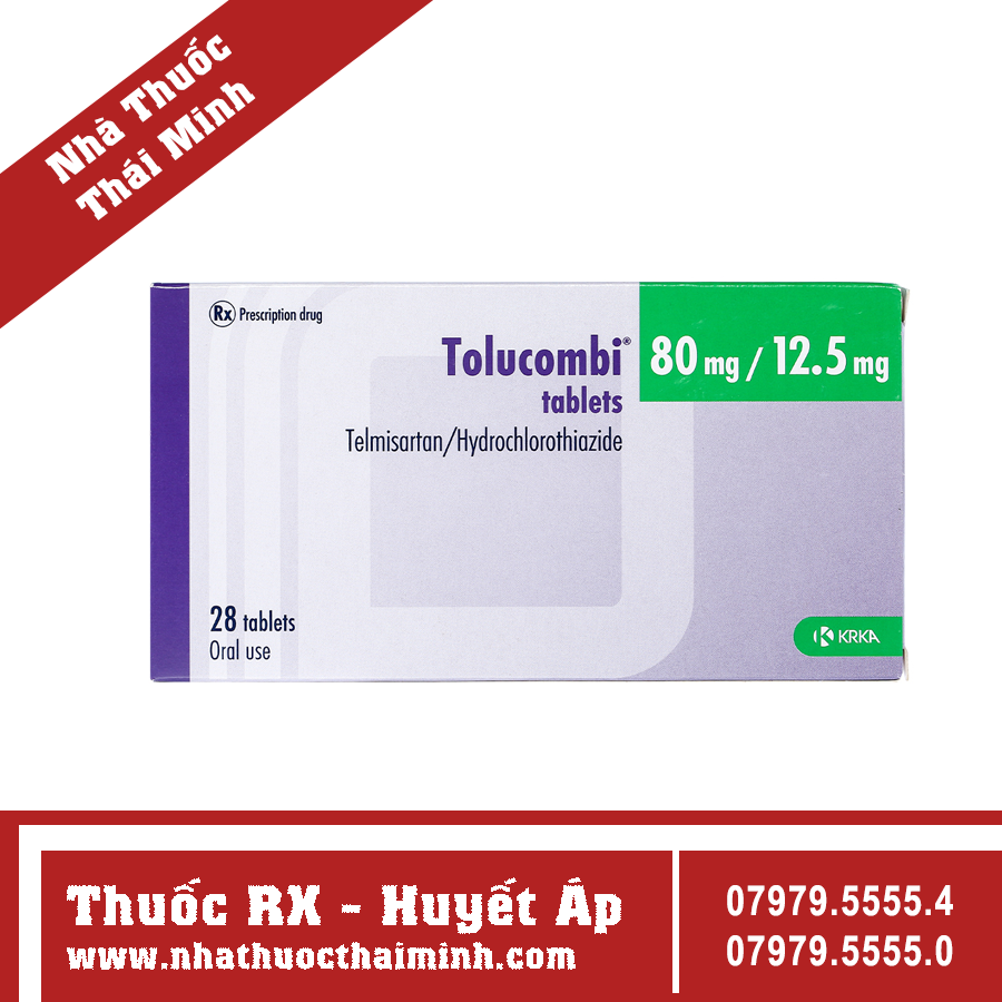 Viên thuốc Tolucombi 80mg/12.5mg