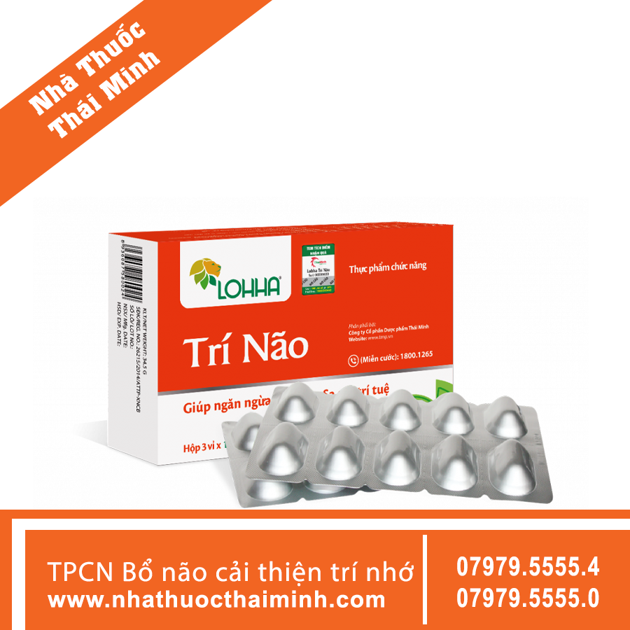 Viên uống Lohha Trí Não Thái Minh dùng cho người suy giảm trí nhớ (30 viên)