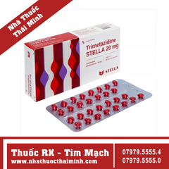 Thuốc Trimetazidine Stella 20mg - Trị đau thắt ngực (2 vỉ x 30 viên)