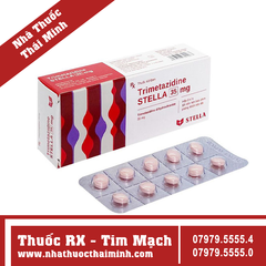 Thuốc Trimetazidine Stella 35mg - Trị đau thắt ngực (3 vỉ x 10 viên)