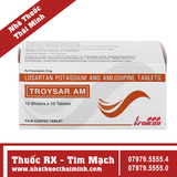 Thuốc Troysar AM - điều trị tăng huyết áp, đau thắt ngực (10 vỉ x 10 viên)