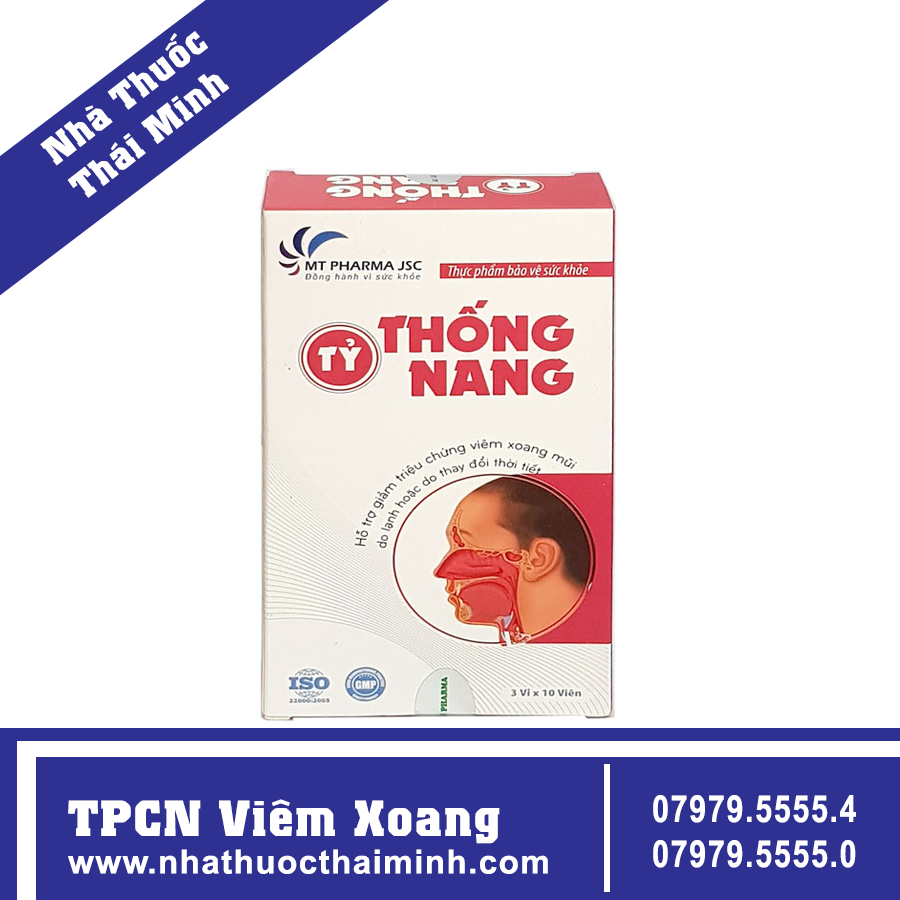 Tỷ Thống Nang Hổ trợ giảm triệu chứng viêm xoang mũi