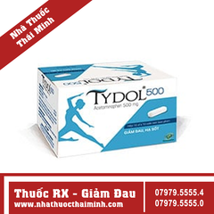 Thuốc Tydol 500mg - Giúp giảm đau, hạ sốt (10 vỉ x 10 viên)