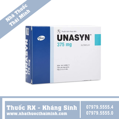 Thuốc Unasyn 375mg - Điều trị các nhiễm khuẩn hô hấp (2 vỉ x 4 viên)