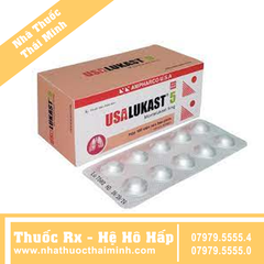 Thuốc Usalukast 5 Ampharco USA điều trị hỗ trợ bệnh hen mãn tính