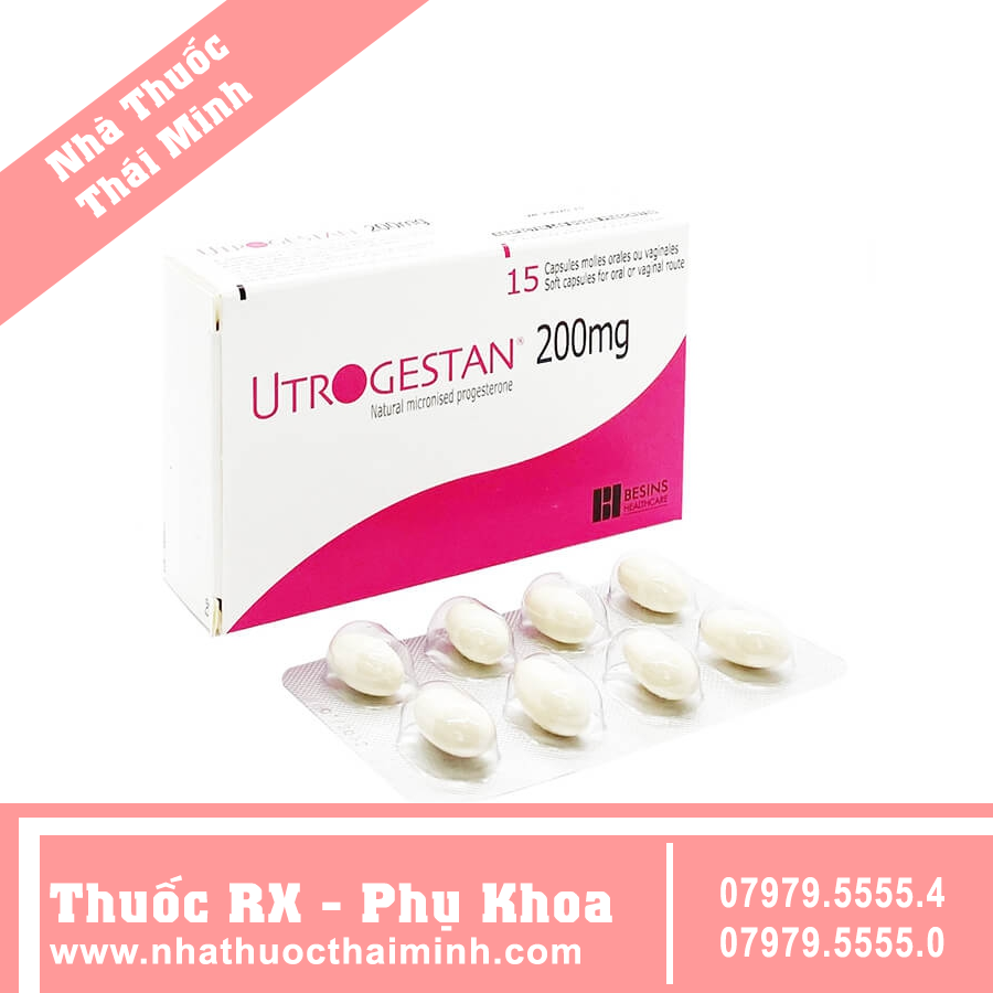 MUA UTROGESTAN 200MG TẠI NHÀ THUỐC LONG CHÂU CHÍNH HÃNG GIÁ TỐT