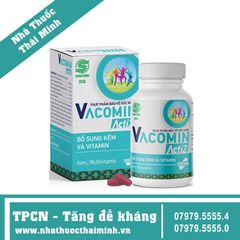 VACOMIN ACTIZ (120 viên) - Viên uống bổ sung kẽm và vitamin