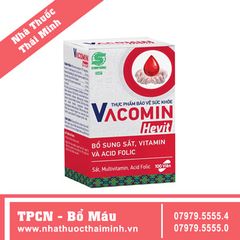 VACOMIN HEVIT (Hộp 100 viên) - Viên uống bổ sung sắt, vitamin và acid folic