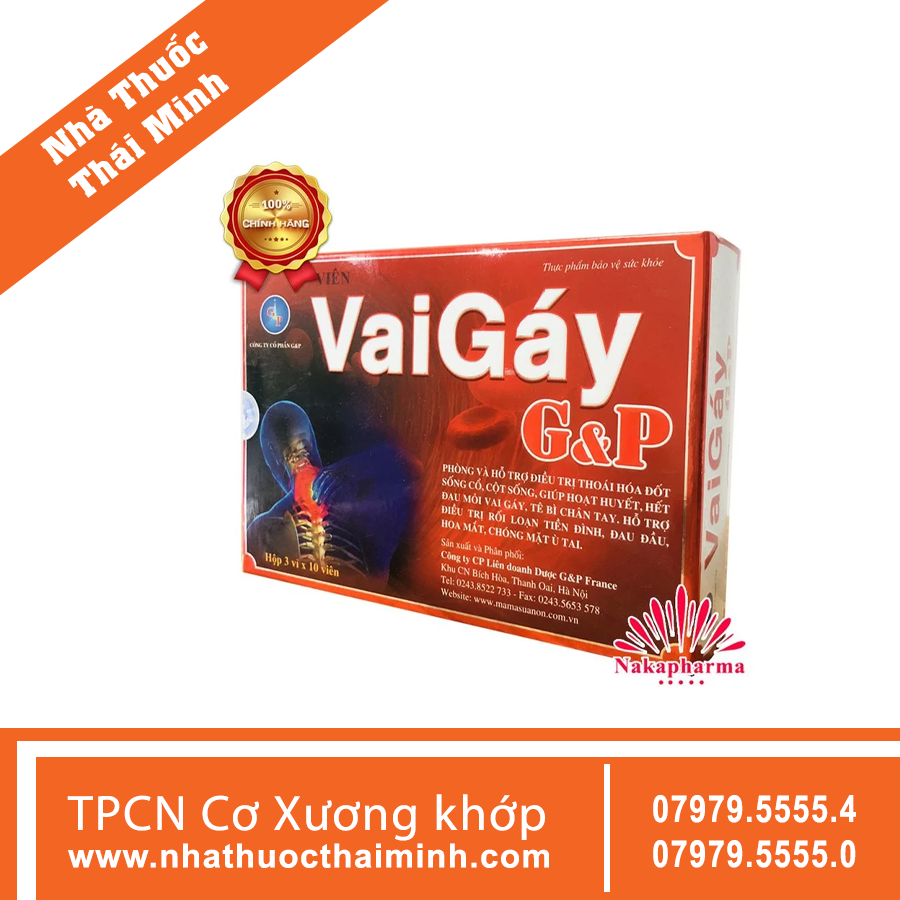 GIẢM ĐAU MỎI VAI GÁY GP-Nhà Thuốc Thái Minh