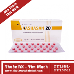 Thuốc Vashasan 20mg - Điều trị đau thắt ngực (2 vỉ x 30 viên)