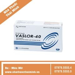 Thuốc VASLOR 40 (Hộp 6 vỉ x 10 viên) - Điều Trị Rối Loạn Lipid Máu