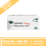 Thuốc Verimed 135mg - điều trị hội chứng ruột kích thích (5 vỉ x 10 viên)