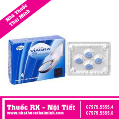 Thuốc Viagra 50mg - điều trị rối loạn cương dương (4 viên)