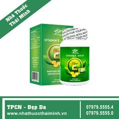 Vitamin E 400 IU (Hộp 50 Viên) - Viên uống đẹp da, làm chậm quá trình lão hóa da