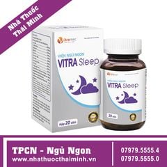 Viên Ngủ Ngon Vitra Sleep (chai 20 viên)