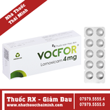 Thuốc Vocfor 4mg - kháng viêm, giảm đau cơ xương khớp (3 vỉ x 10 viên)