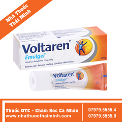 Gel bôi Voltaren Emulgel 1% giảm đau, kháng viêm xương khớp tuýp 20g