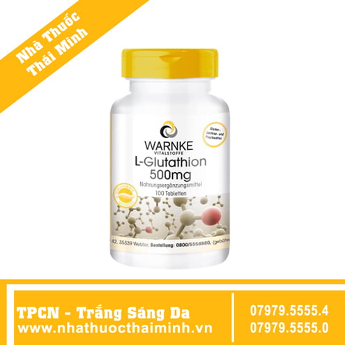 warnke l glutathione 500mg Warnke L-Glutathion 500mg (100 viên)