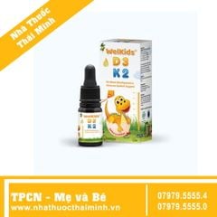 (KCLO) Welkids K2+D3 (Chai 10ml) - hỗ trợ hấp thu canxi cho trẻ