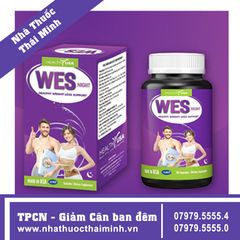 HealthyUSA WES NIGHT (Hộp 30 viên) - Hỗ Trợ Giảm Béo, Giảm Tích Tụ Mỡ Ban Đêm