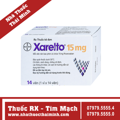 Thuốc Xarelto 15mg - Điều trị dự phòng đột quỵ (14 viên)