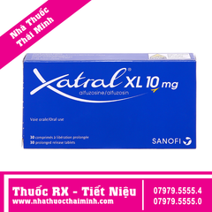 Thuốc Xatral Xl 10mg - Điều trị triệu chứng chức năng của phì đại lành tính tuyến tiền liệt (30 viên)