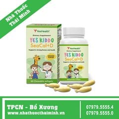 YES KIDDO SEACAL + D YESHEALTH (Hộp 60 viên) - Viên Uống Bổ Sung Canxi Và Vitamin D3