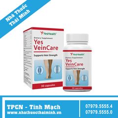 YES VEINCARE (Hộp 30 viên) - Hỗ Trợ Giảm Nguy Cơ Suy Giãn Tĩnh Mạch