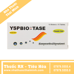 Thuốc Yspbio Tase - Điều trị rối loạn tiêu hóa, khó tiêu (10 vỉ x 10 viên)