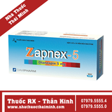 Thuốc Zapnex 5mg - Điều trị tâm thần phân liệt (6 vỉ x 10 viên)