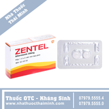 Thuốc Zentel 200mg - điều trị giun sán (1 vỉ x 2 viên)