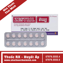 Thuốc Zestril 5mg - Điều trị suy tim có triệu chứng (2 vỉ x 14 viên)