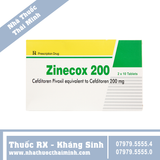 Thuốc Zinecox 200 Maxim điều trị viêm amidan, viêm họng cấp (2 vỉ x 10 viên)