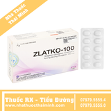 Thuốc Zlatko-100 - điều trị đái tháo đường (3 vỉ x 10 viên)