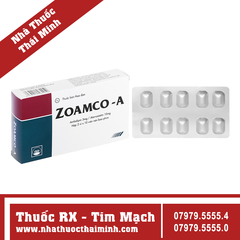 Thuốc Zoamco - A - điều trị tăng huyết áp (2 vỉ x 10 viên)