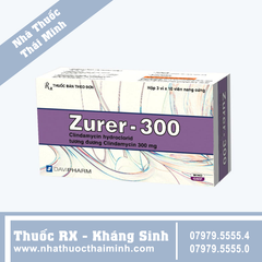 Thuốc Zurer-300 - Kháng sinh chống nhiễm khuẩn