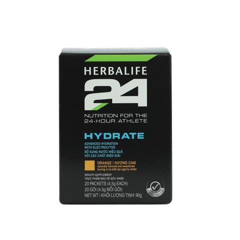 Thực phẩm bảo vệ sức khỏe Herbalife 24 Hydrate - Hương Cam - Gói 4,5g (20 gói) (HER08)