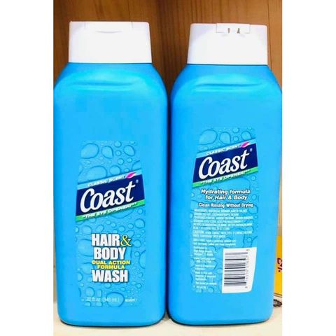 SỮA TẮM GỘI COAST HAIR&BODY DUAL ACTION FORMULA WASH - 946ML (HOT06)