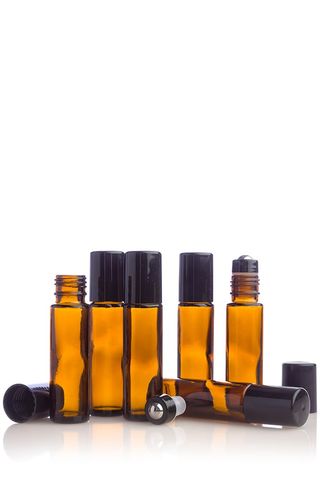 Chai lăn màu hổ phách 10 mL 6pk  PK01