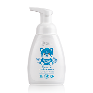 Xà phòng dành cho trẻ em với nước hoa Cúc La mã - Vitamama Baby Baby Cleansing Foam made with Siberian pine and chamomile water MP08