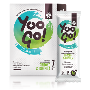 Bổ sung axít amin protein giúp phát triển cơ bắp Diet Shake (Apple and Cinnamon) YOO GO SK77