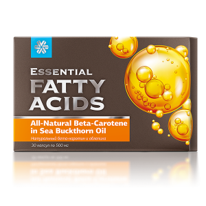 Hỗ trợ hạn chế lão hóa da  Essential Fatty Acids All-Natural Beta-Carotene in Sea Buckthorn Oil SK28